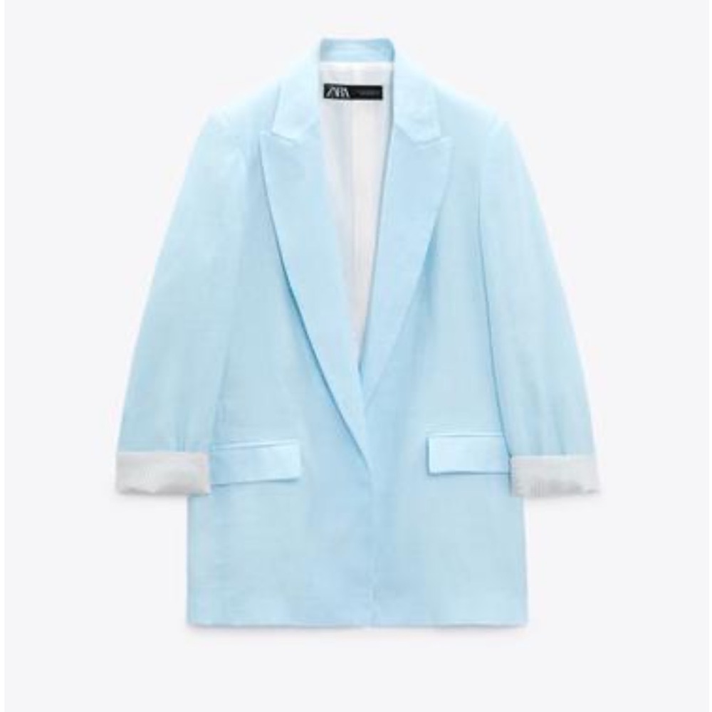 Zara Light Blue Women's Blazer